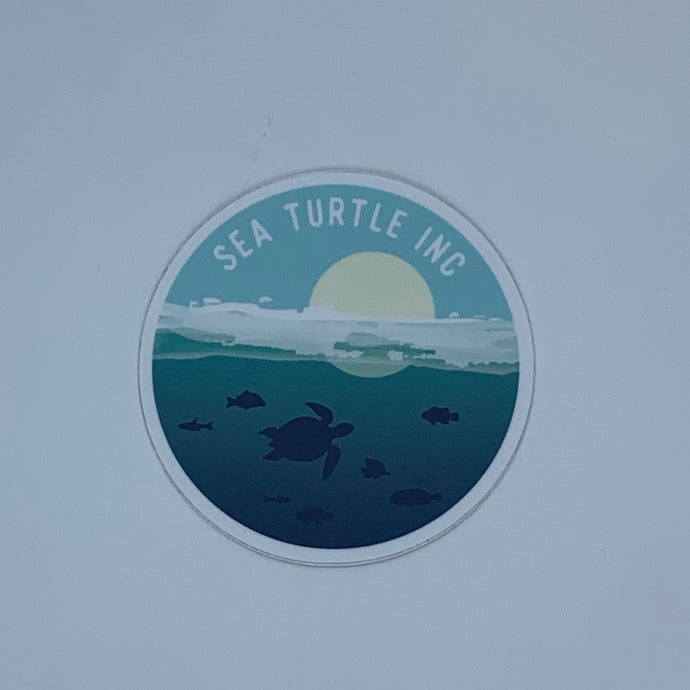 In the Ocean Circle Sticker